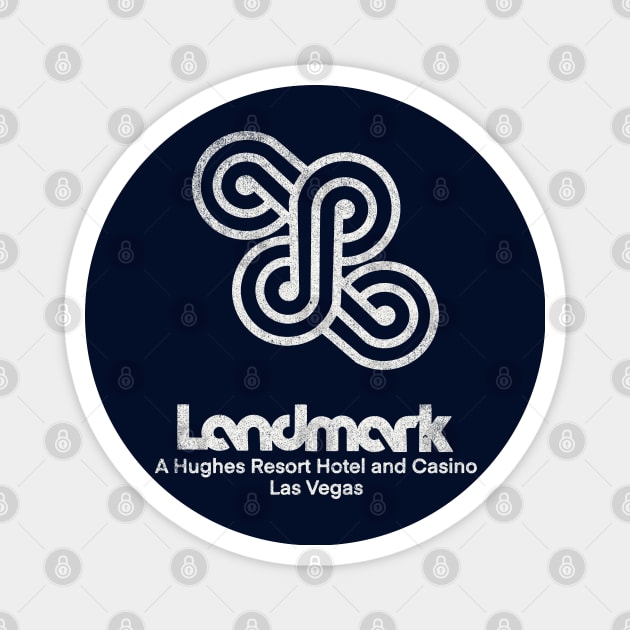 Vintage Landmark Hotel and Casino Las Vegas Magnet by StudioPM71